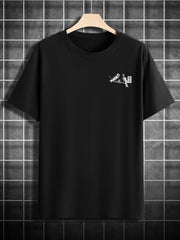 Men’s Casual Floral & Bird Print T-Shirt – 100% Cotton