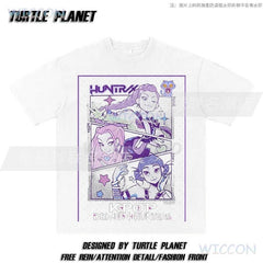 Anime K-Pop Demon Rumi Hunters Oversize Washed T-shirt