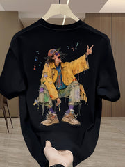 Psychedelic Boho Mens Oversize T-Shirt
