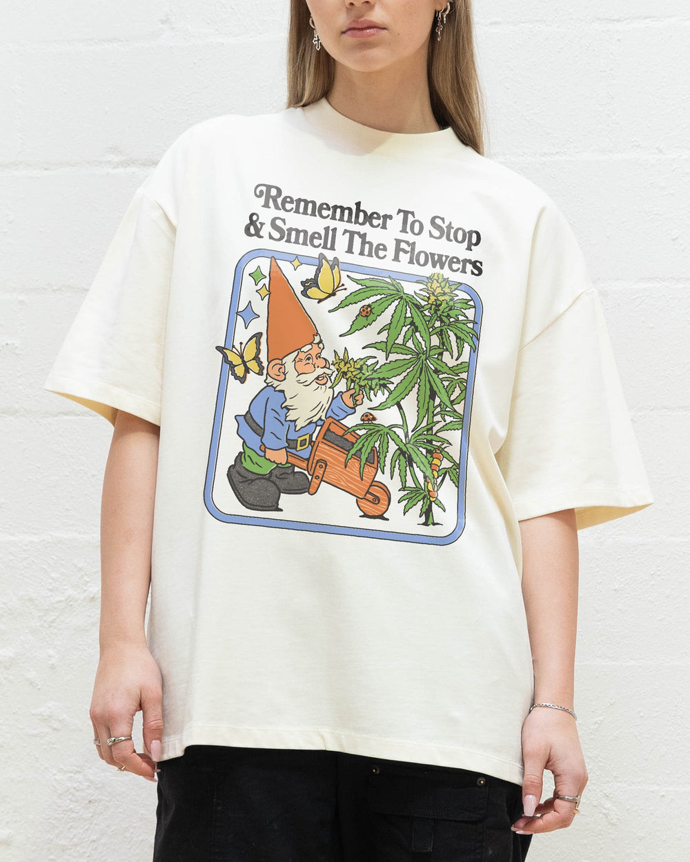 Smell The Flowers Oversized Tee