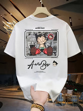 Men's Anime Graphic T-Shirt – Heavyweight Cotton, Loose Fit
