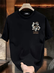 Men’s Heavyweight Cotton Graphic Tee – "Beccabeccgirl Express Yourself