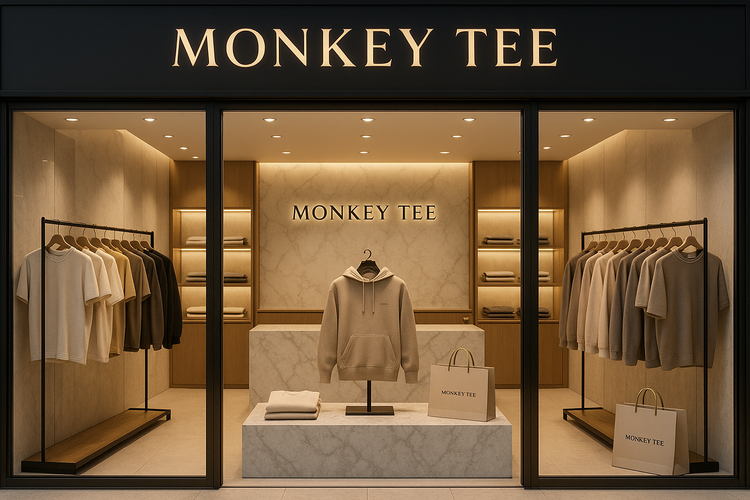 add our brand name : Monkey Tee
