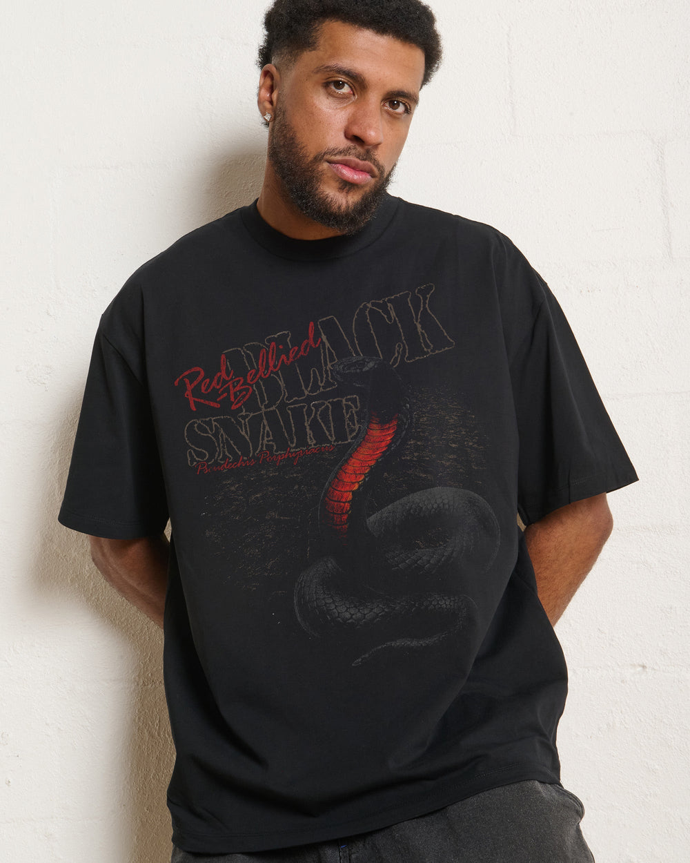 Red Bellied Black Snake Oversized Tee